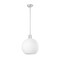 Z-Lite Margo 1 Light Pendant, Brushed Nickel & White 7500P14-BN - alternate 5